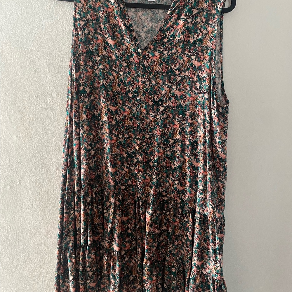 Nine West Floral Mini Dress - Black and Pink